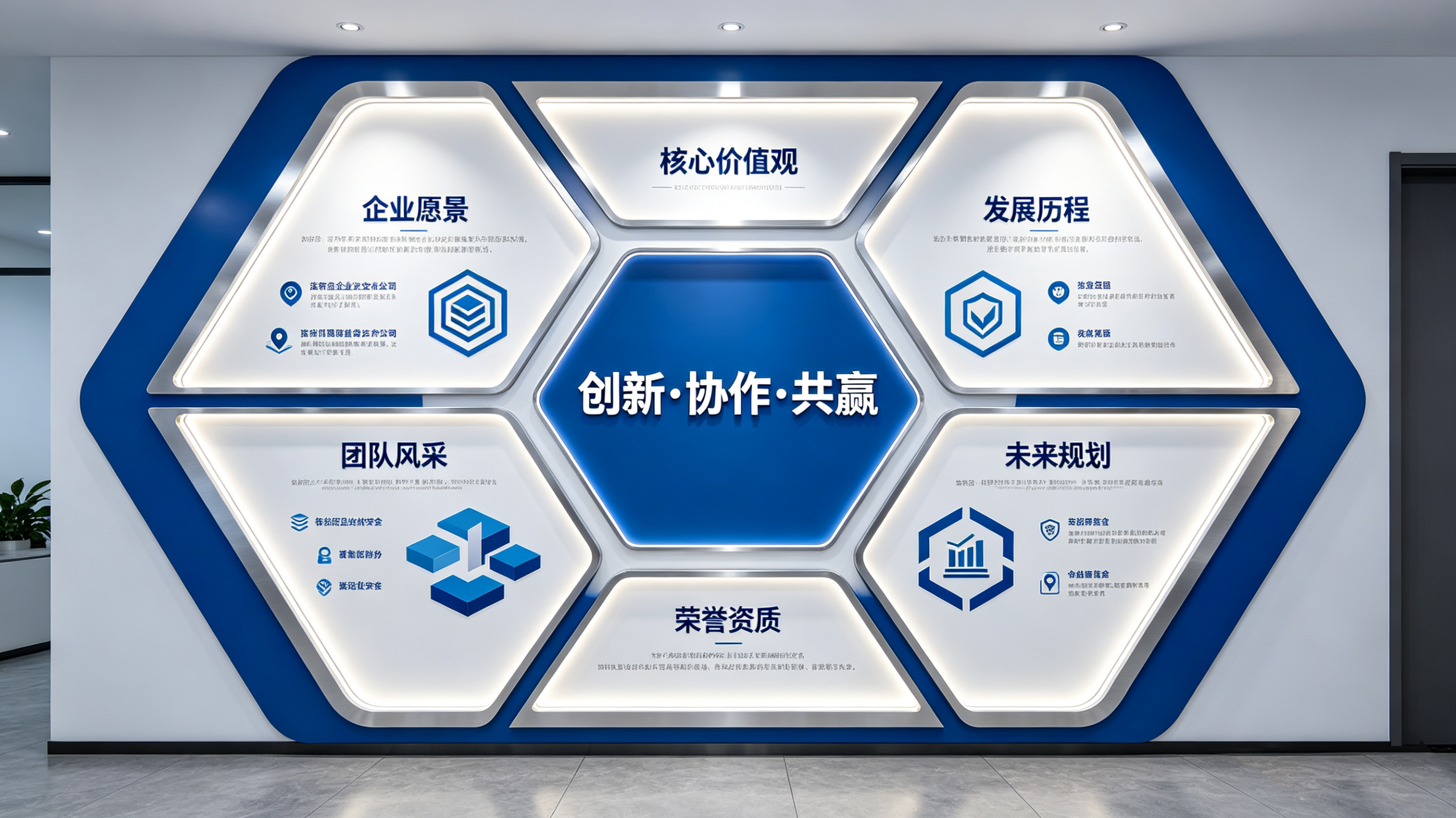 昆明企业文化墙六边形避坑指南（新手常犯5个错误）